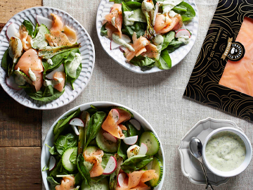 Ensalada de Espinacas con Aderezo de Eneldo Zwan